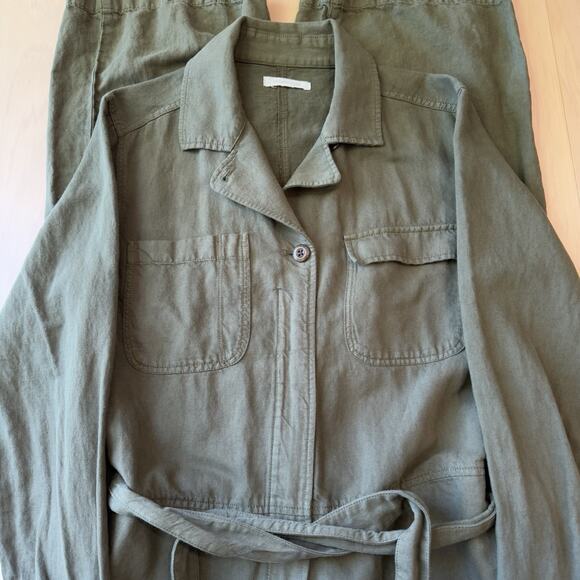 Outerknown Jumpsuit Women's Medium Green Minimalist Utility Military New York - Picture 3 of 11